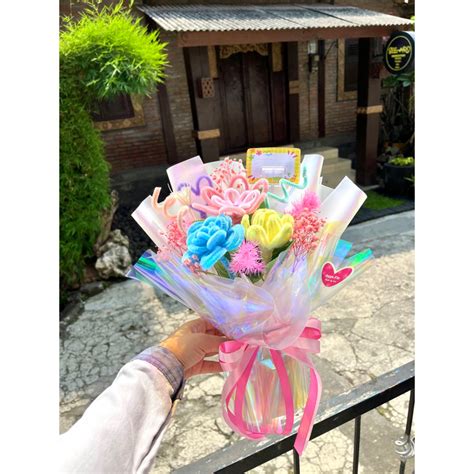 Jual Pipe Cleaner Bouquet Bucket Kawat Bulu Buket Bunga Bulu Kawat