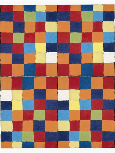 Qu Color Chart Painting By Paul Klee Sticker For Sale By