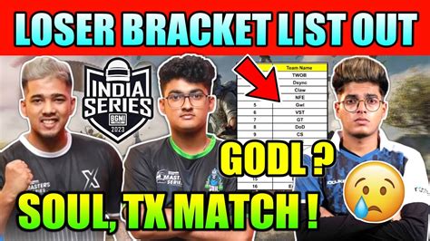 Bgis Loser Bracket Out Godl 😢 Soul Tx Round 4 Matches 🔥 Bgis Round