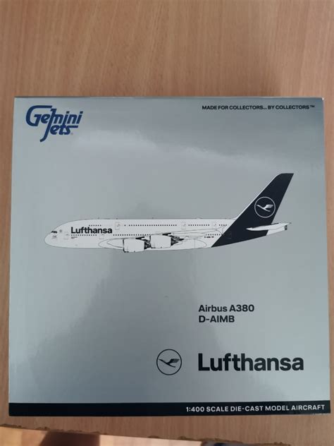 Gemini jets 1:400 Lufthansa A380 (new livery), Hobbies & Toys, Toys & Games on Carousell