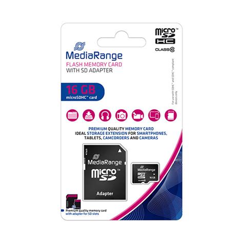 MediaRange MICRO SDHC MEMORIJSKA KARTICA Klasa 10 16GB MR958 Omnia