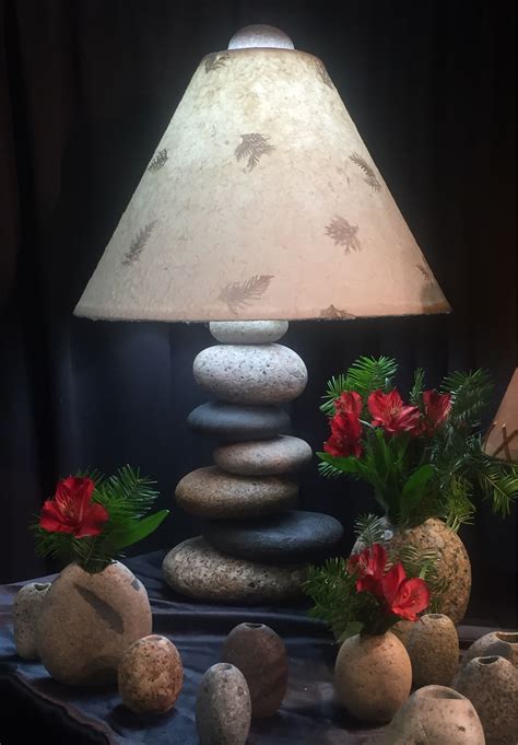 STONE LAMP....large balance rock lamp | Etsy