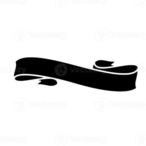 Ribbon Banner Silhouettes 45818488 PNG