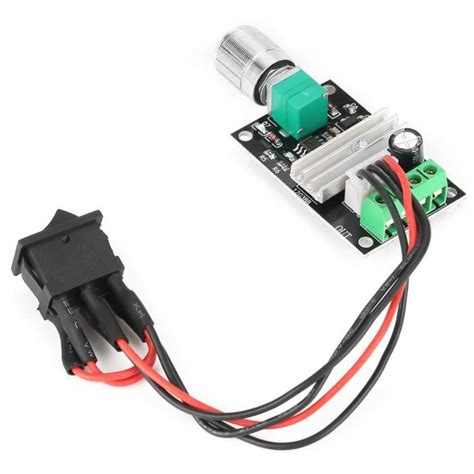 YOSOO Contrôleur de vitesse du moteur PWM CC 6V 12V 24V 3A PWM