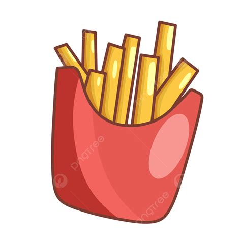 Ilustração De Batatas Fritas Png Batatas Fritas Comida Batatas