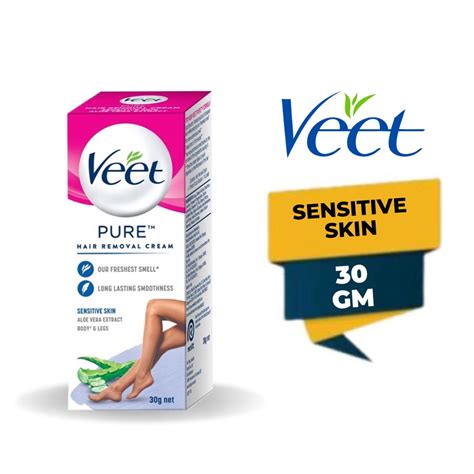 Original Veet Pure Hair Removal Cream Sensitive Skin 30gm Shopee