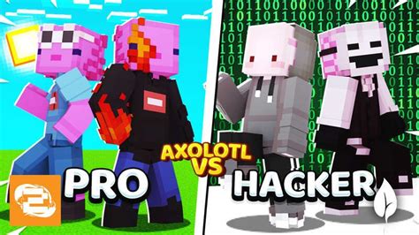 Axolotl Vs Hacker By 2 Tail Productions Minecraft Skin Pack