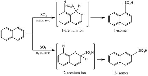 Sulfonation Of Naphthalene At 80 Degrees Celsius Gives Almos Quizlet