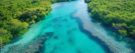 Coastal ecosystems with mangroves that buffer against noise from waves ...