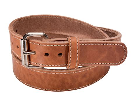 Made In Usa Bullbelt® Roughcut Stitched Bull Hide Leather Gun Belt 14oz