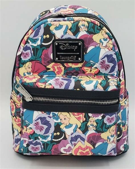 Loungefly Disney Alice In Wonderland Wildflowers Mini Backpack Cheshire