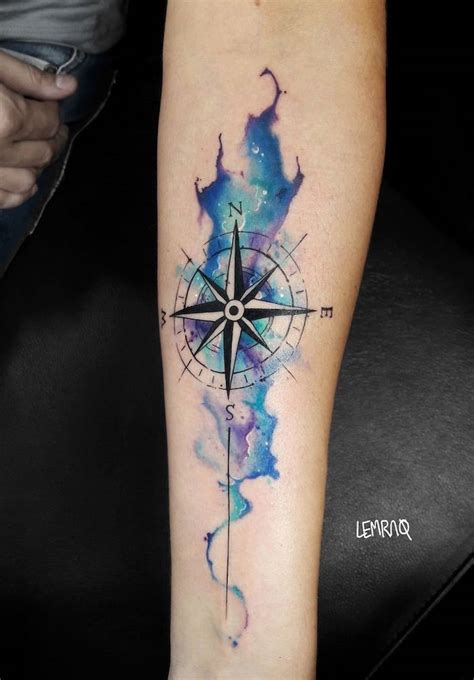 Beautiful Compass Rose Tattoo