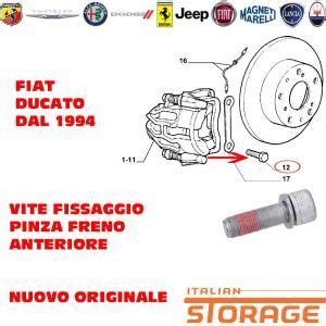 1315375080 Fiat Ducato Vite Fissaggio Pinza Freno Anteriore Nuovo