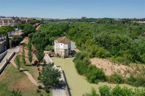 Aerial View Of San Antonio Water Mill And Guadalquivir River Cordoba