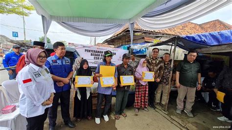 Ptba Beri Bantuan Bedah Rumah Untuk Unit Hunian Tak Layak Huni Pt