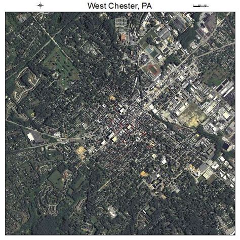 Aerial Photography Map Of West Chester Pa Pennsylvania