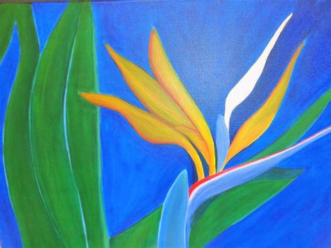 Bird Of Paradise Painting By Naty Rosado Fine Art America