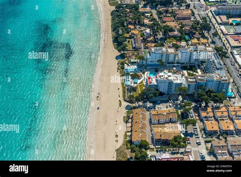 Aerial View Hotel Complex Iberostar Alcudia Park Empty Deck Chairs