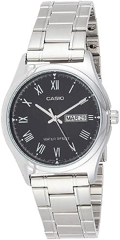 Casio Mtp V D Budf Stainless Steel Men S Watch Black Dial Price In