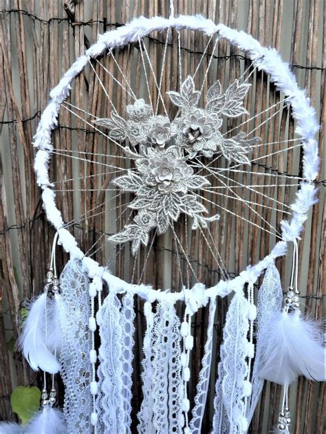 Handmade Beautiful Wedding Dream Catcher Floral Boho Home Etsy