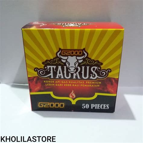 Jual Korek Api Gas Magnet TAURUS G2000 Isi 50 Pcs Shopee Indonesia