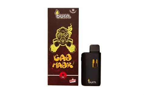 Burn Disposable Vapes Gas Mask Indica Gram Good Giggles Delivery