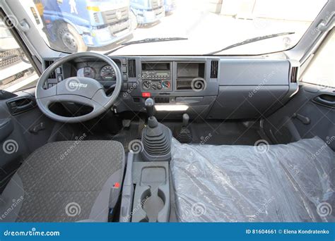 The Interior Of The Truck Cabin Isuzu Inside Russia Moscow 24