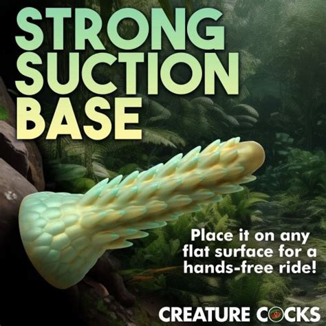 Creature Cocks Stegosaurus Spiky Reptile Silicone Dildo Sex Toys Adult Novelties Adult DVD