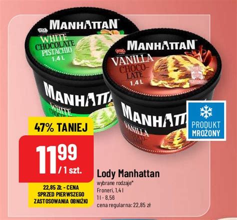 Lody Bia A Czekolada Z Pistacjami Nestle Manhattan Manhattan Nestle