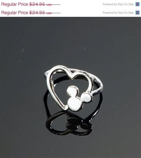 Disney Ring Mickey Mouse Ring Heart Ring By Thejewelrygirlsplace 24