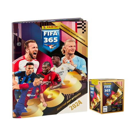 Panini / Бокс наклеек + Альбом FIFA 365-2024 / 250 наклеек - купить с ...
