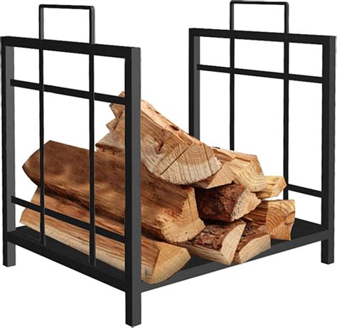 Kaminholzregal Holzhalter Holzträger Metall Schmiedeeisen Holz