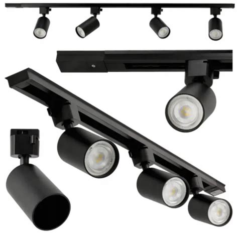 Led Schienensystem Phasen V Schienenleuchte Spot Strahler Gu Set