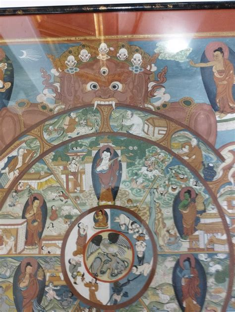 A Bhavacakra Thangka Of A Wheel Of Life Thangka Tibet Th C