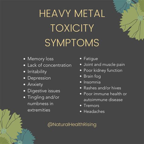 Heavy Metal Toxicity Symptoms and How To Detox Naturally - Natural ...