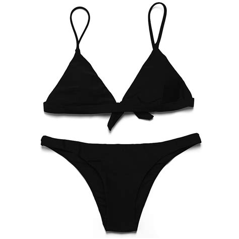 BANDEA 2019 Sexy Bikini Solid Color Women Swimwear Bikini Set Swimsuit