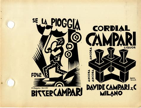 Fortunato Depero Campari Vintage Italy Vintage Art Best Ads Campari Cordial Book Making