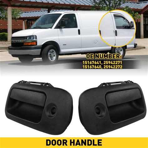 Front LHRH Exterior Side Door Panel Handle For 1996 09 Chevy Express