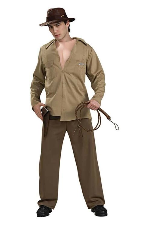 Deluxe Muscle Chest Adult Indiana Jones Costume Letz Party