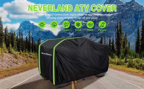 Amazon Neverland Atv Cover Waterproof Heavy Duty Wheeler Cover