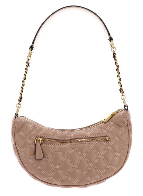 Guess Schultertasche Giully Top Zip Shoulder Bag Beige Modeherz