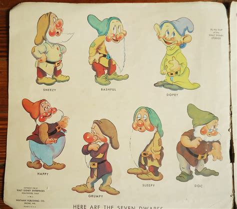 Walt Disney's Famous Seven Dwarfs by The Staff of the Walt Disney ...