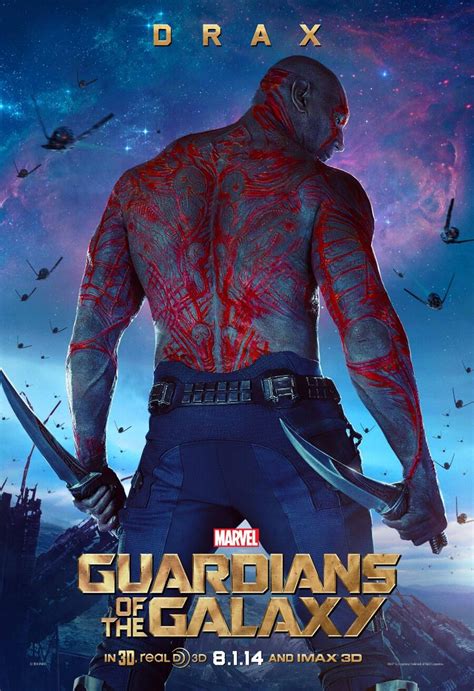 Guardians Of The Galaxy Exclusive Character Poster Drax Fandango