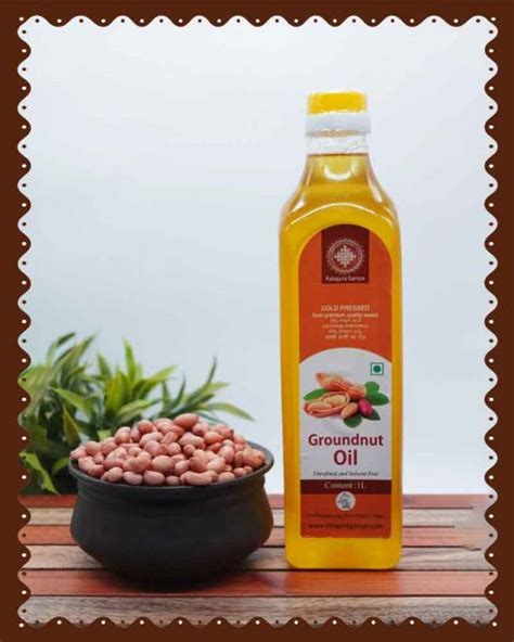 Ground Nut Oilpeanut Oilcold Pressed 1 Liter