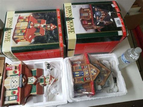 Coca Cola Town Square Collection Christmas Village Buildings Trice