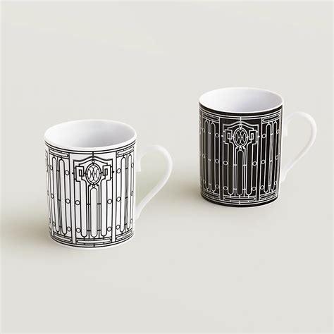 Coffret de 2 mugs H Déco n1 et 2 Hermès Belgique