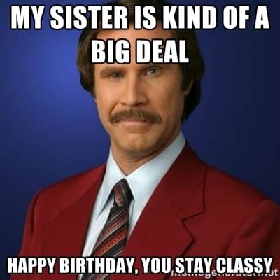 30 Hilarious Birthday Memes For Your Sister - SayingImages.com