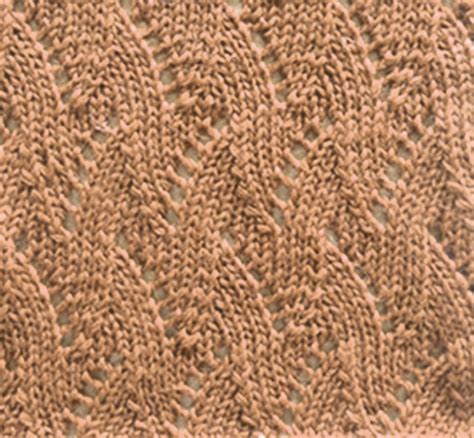 Wavy Flames Free Lace Knitting Stitch Knitting Kingdom