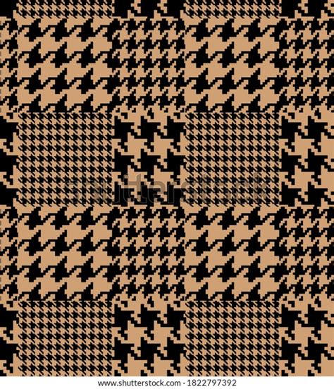 Houndstooth Seamless Pattern Crowbar Print Stock Illustration