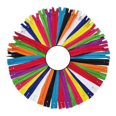 Kgs Nylon Zipper For Sewing Crafts Assorted 10 Unique Colored Zippers 3